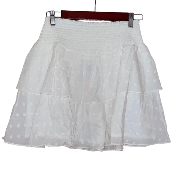 NWT MINKPINK Whitewash Mini Skirt - Picture 4 of 9